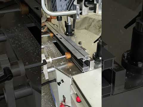 Drilling and milling machine for aluminum doors and windows#milling #aluminum #machine