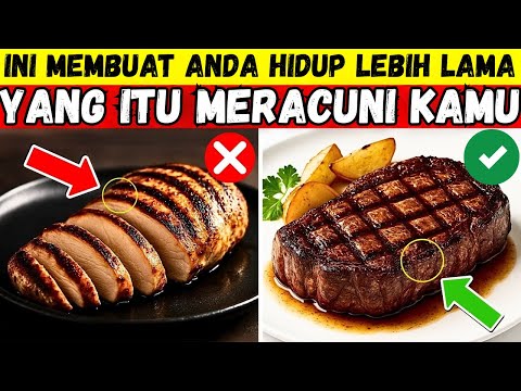 🛑 4 Daging Berbahaya Setelah Usia 60 & 4 Daging Terbaik untuk Kesehatan Lansia! 🍖✅