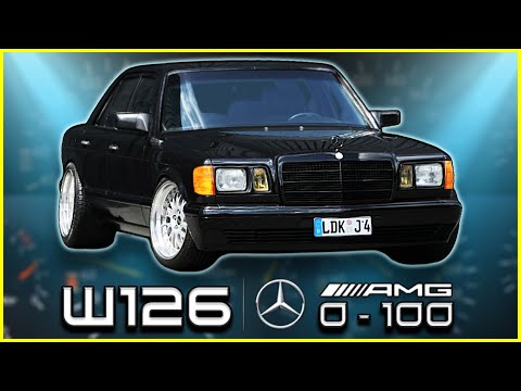 Mercedes Benz W126 (0-100 KM/H) (0-60 MPH) ACCELERATION BATTLE