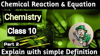 Chemical Reactions and Equations class 10 Part 2 |Animation | Class 10 Science Chapter 1 CBSE, NCERT