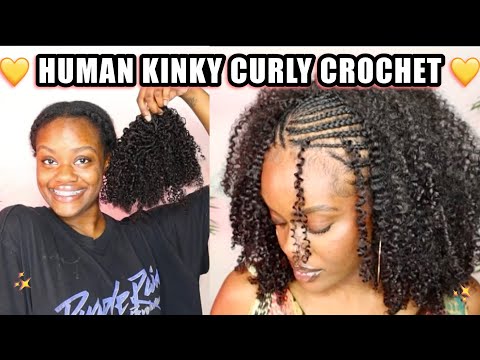 ✨KINKY CURLY HUMAN CROCHET + BRAIDS✨ | YOUNG BEAUTY AMAZON REVIEW