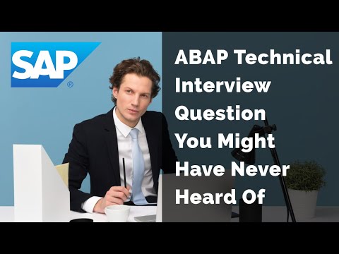 The SAP ABAP Technical Interview Question You Might Have Never Heard Of