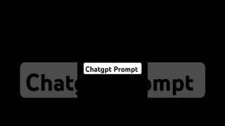 Mind blowing Chatgpt Prompt #part1 | #chatgptprompts