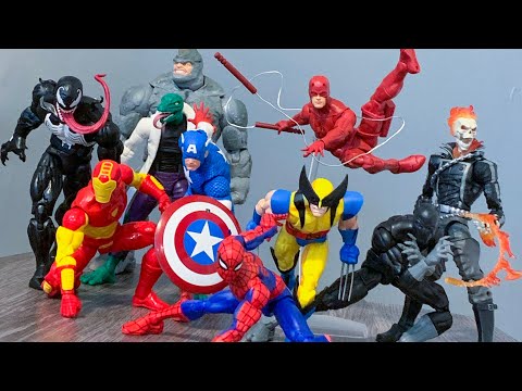 Marvel Legends and more Posing Action Figures.