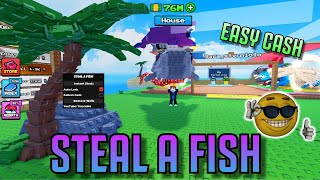 💸🐋🐟 Steal A Fish Script EZ Cash- OP Features: Instant Steal ⚡, Auto Lock 🔒, Wall Remover 🧱!