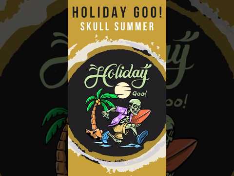 Holiday Goo! | Skull Summer | Surfing 🏄‍♀️ | T-Shirt Design | For Men’s & Women’s #shorts