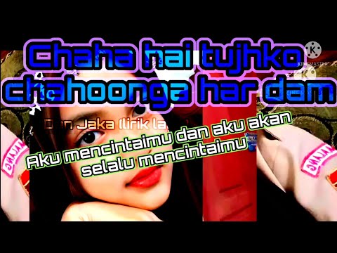 chaha hay tujhko teks dan terjemahan #chahahaytujhko