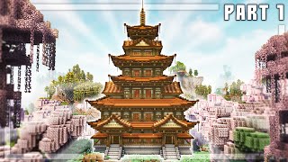 Minecraft: How To Build the Ultimate Japanese Temple - Tutorial [Part 1/6]