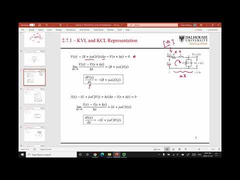 L1.1 Transmission Line Wave Equations