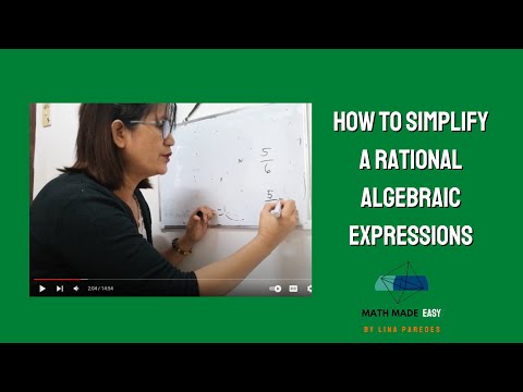 How to Simplify a Rational Algebraic Expressions | Grade 8 Module | Math Made Easy