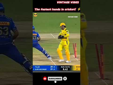 0.12 Seconds! 🤯 Dhoni STUMPS SKY Instantly! ⚡ #IPL2025