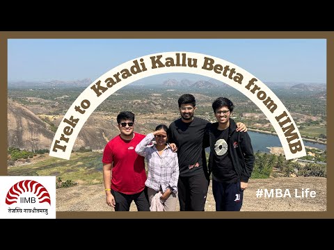 We went on a trek from IIM Bangalore | Vlog | Karadi Kallu Betta | CAT Exam | MBA Life