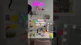 Organize My Desk With Me!🫧 #asmrsounds #cleaning