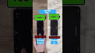 Google Pixel 8 vs Xiaomi 14 Battery Drain Test #googlepixel8 #xiaomi14 #batterydrain #tech #shorts