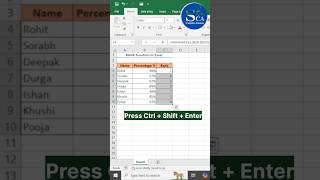 RANK Function In EXCEL✅ #rank #excel #viralshort #ytshorts #excelformula #advanceexcel #excelcourse