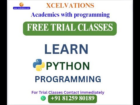 LEARN PYTHON PROGRAMMING | XCELVATIONS #Xcelvations