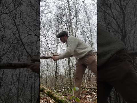 Making a Peeling Jig #ireland #wood #craft #traditional #woodlandcraft #greenwoodworking #handtools