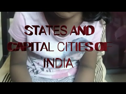 States and Capital cities of India for kids