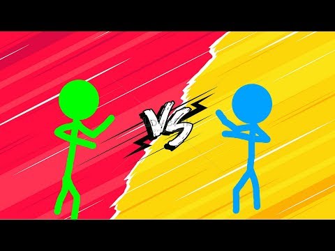 GREEN VS BLUE| who wins: stick animation