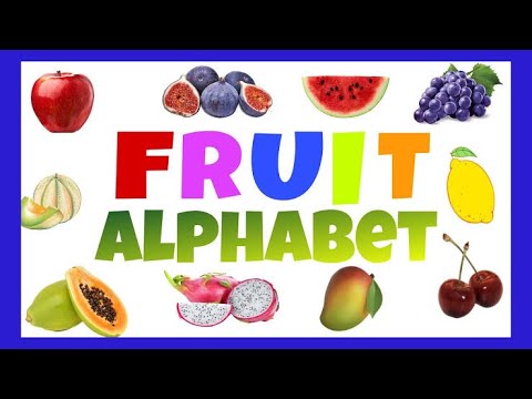Abc Alphabet fruits name | learn fruits name | a to z alphabet fruits name