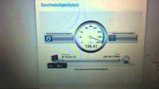 Speed Test 136.83 Mbit Unitymedia