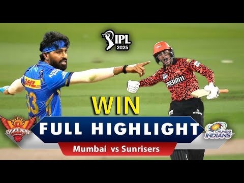 MI vs SRH: मुंबई इंडियन्सला सूर गवसला, हैदराबादवर विजय, स्पर्धेतील रंगत वाढली! #CricketNews #MIvsSRH