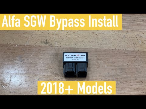 Important! Alfa Romeo Giulia/Stelvio SGW Bypass Plug  (2018+)