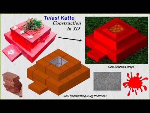 Traditional Tulasi Katte in 3D design, #3Dmodeling,#Creo,#Solidworks,#Catia,#fusion360,#CAD
