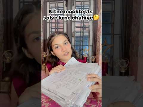 Mocktests #neet2026 #neetstrategy #trendingshorts #aiims #motivation #viral #neetexam