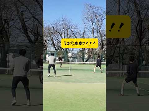 ピンチはチャンス！一球入魂！！！ #tennis #lpt #supershots #テニス好きな人と繋がりたい #打王 #ギャップ #shorts #声出ちゃうよね