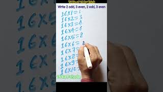 Table Of 16 By Trick।16 ka pahada। #table #pahada #16table #table16 #viral #shorts #maths #trick #16