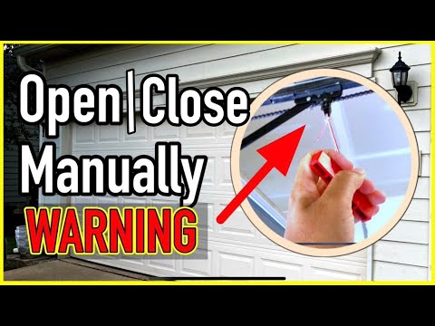 SAFELY: OPEN or CLOSE car garage door manually | How To