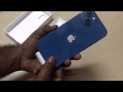 New #iPhone 13 Blue unboxing