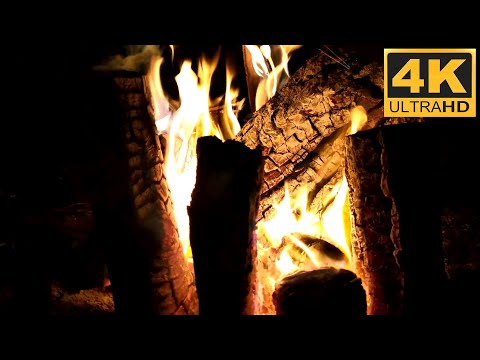 4k fireplace🔥🔥🔥relax campfire with relaxing fireplace sounds & Crackling Fire Sounds for sleeping