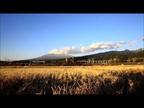Shinkansen/BulletTrain passing by new World Heritage spot Mount Fuji