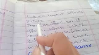11th class computer science, software and its categories