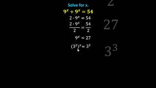 Math Challenge: Solve an Equations with a Sum of Exponential Terms #maths