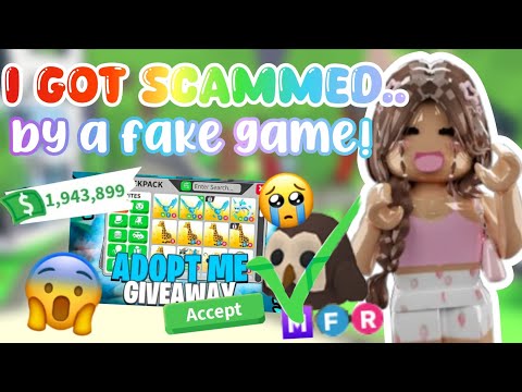 playing FAKE ADOPT ME GAMES!! *i got scammed* 😭💔