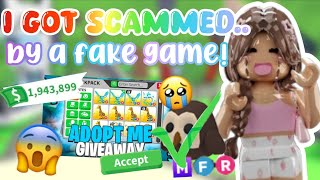 playing FAKE ADOPT ME GAMES!! *i got scammed* 😭💔