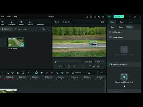 How to add motion tracking in Filmora #motiontracking #filmora #editingtutorial