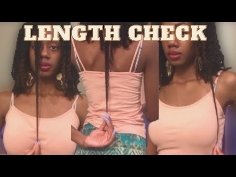 LENGTH CHECK ON 4B/4C THICK NATURAL HAIR, ALMOST BUTT LENGTH!!!(: