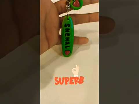 Keychain with Clay #polymerclay #art #keychains #diy #shorts #viralshorts