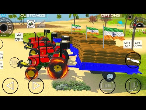 Mahindra Modified 4x4 Rice Transport 💥 - Indian Vehicles Simulator - Android #gameplay