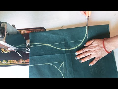 New Blouse Design Cutting And Stitching || सादा ब्लाउस Cutting || Back Neck