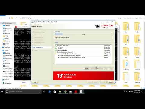 Install ORACLE DATABASE On Windows 2019