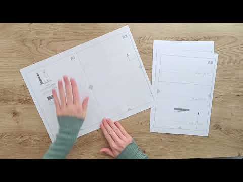 How to assemble sewing patterns