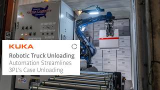 Automated Trailer Unloading with KUKA Improves Warehouse Efficiency
