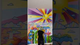 Im going to be done soon? #painting #mural #muralpainting #art #artist #workinprogress #homedecor