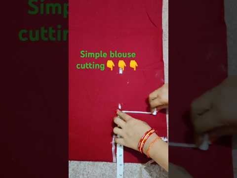 Simple blouse cutting||how to new simple blouse cutting|blouse kaise Kate#shorts #blousedesign #cat