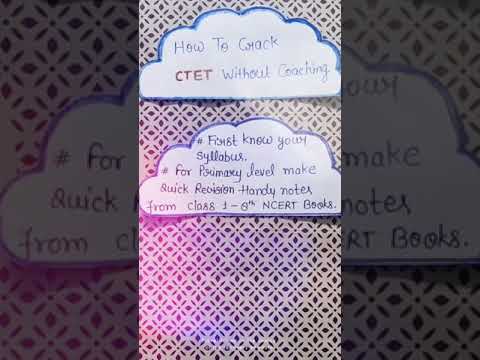 How to Crack CTET 2021 without Coaching
